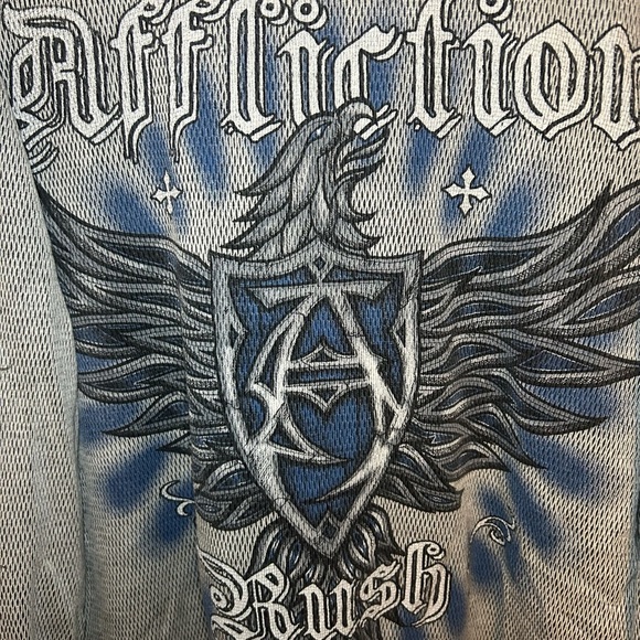 Rare Affliction George St-Peirre Reversible vintage thermal - Picture 5 of 16